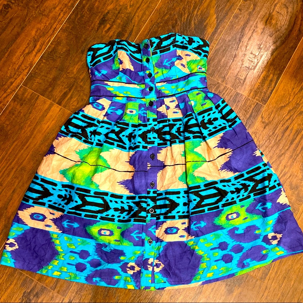 Strapless summer dress